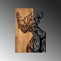 Wallity Tree Woman - 318 Decoración de Pared en Negro y Nogal